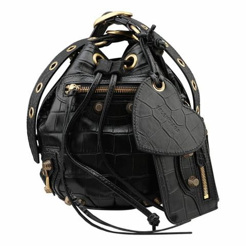 BALENCIAGA Le Cagole XS 水桶包 黑色 702431 23EBM