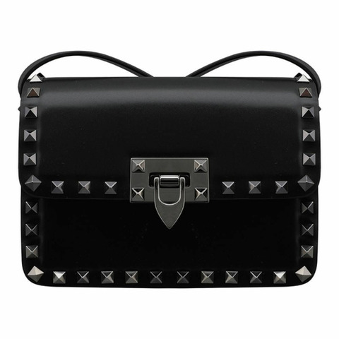 VALENTINO Rockstud 23 小號肩背包 黑色 3W2B0M42 QYV