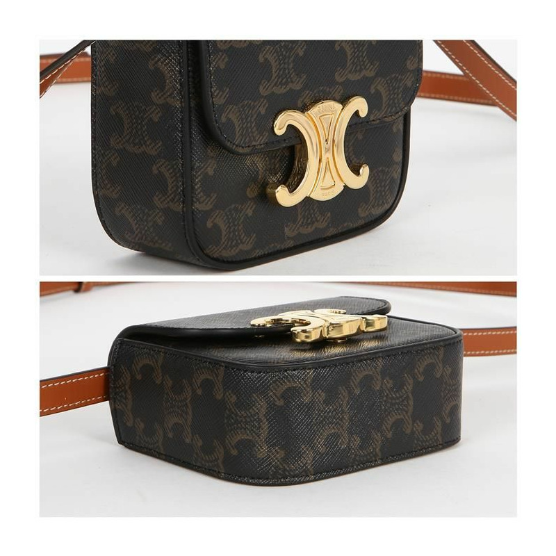 CELINE 迷你克勞德單肩包 10I512DQB 04LU-3