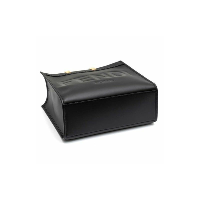 FENDI 陽光牌中黑色手提包，印章：8BH386 ABVL-6