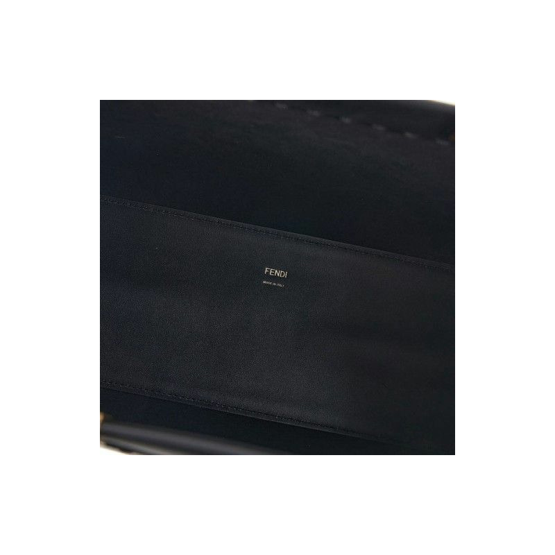FENDI 陽光牌中黑色手提包，印章：8BH386 ABVL-8