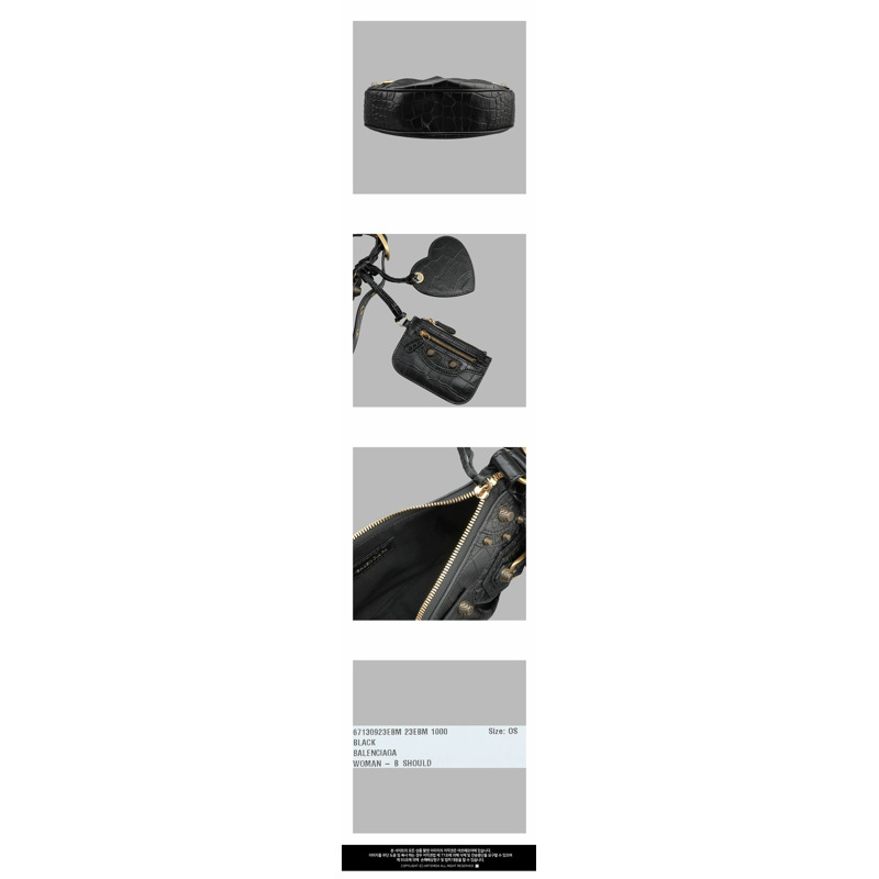 BALENCIAGA Le Cagole XS 肩背包 黑色 671309 23EBM-2