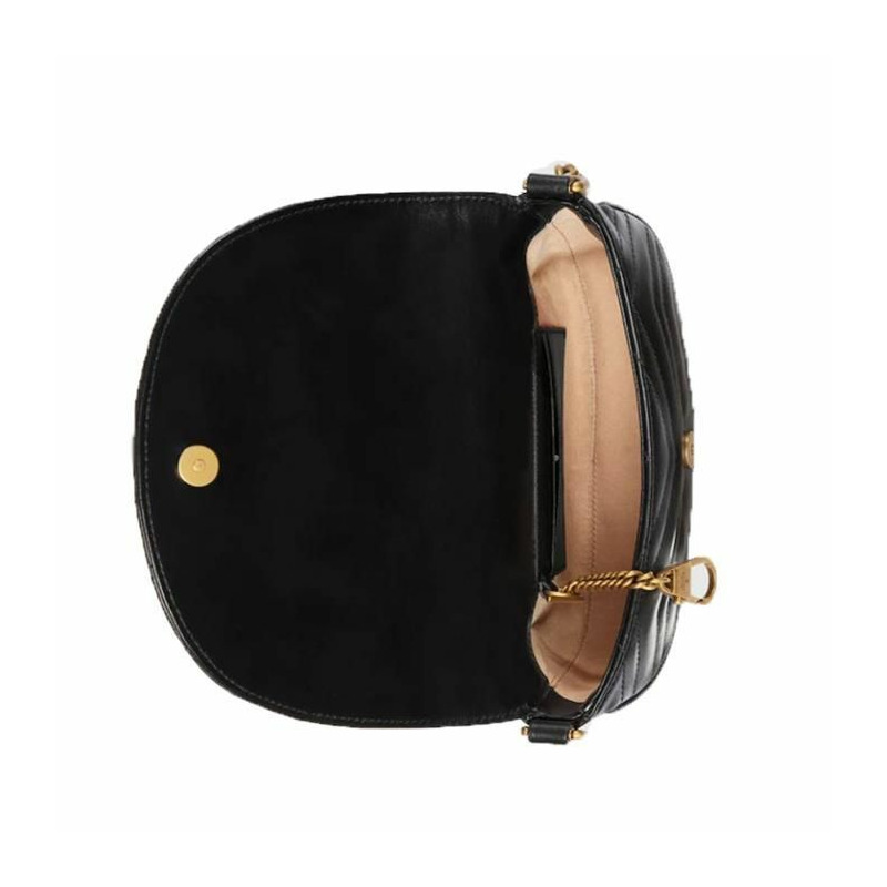 GUCCI GG Marmont 馬特拉塞凸紋鏈條迷你包 746431 DTDHT-6