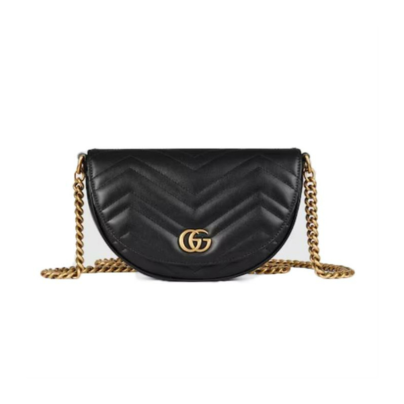 GUCCI GG Marmont 馬特拉塞凸紋鏈條迷你包 746431 DTDHT-11