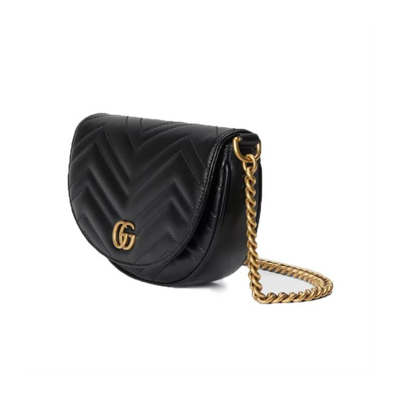 GUCCI GG Marmont 馬特拉塞凸紋鏈條迷你包 746431 DTDHT-12