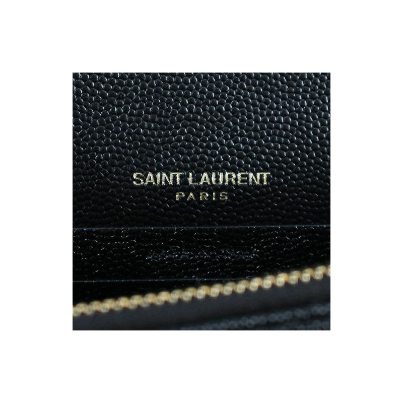 SAINT LAURENT 黑色絎縫鏈條包-3