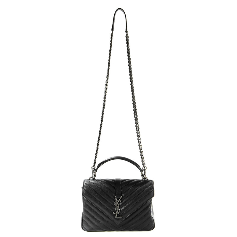 SAINT LAURENT 女士學院風單肩包（600279 BRM04）-8