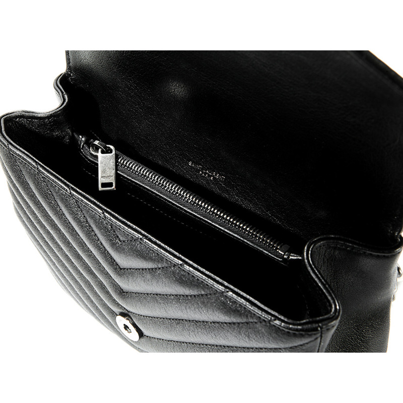 SAINT LAURENT 女士學院風單肩包（600279 BRM04）-16