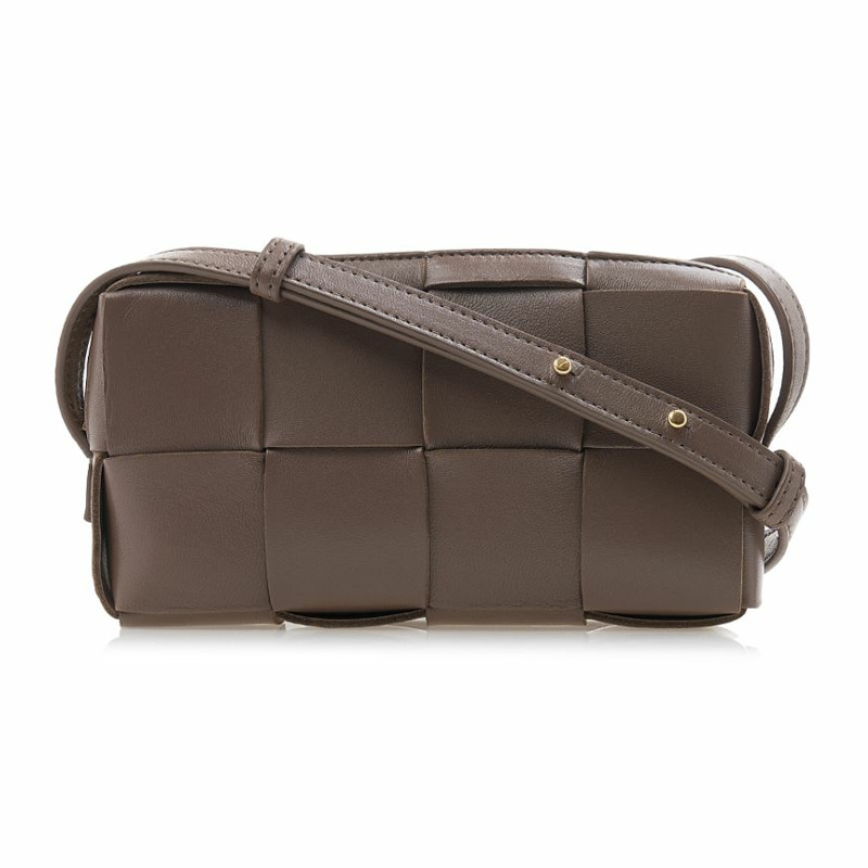 BOTTEGA VENETA Intrecciato 盒式迷你斜背包-0