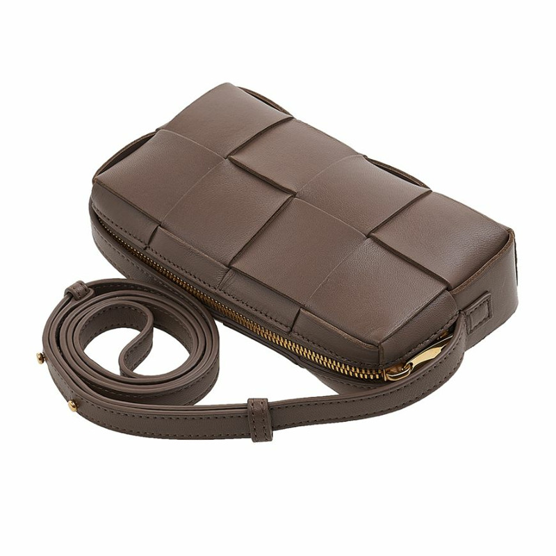 BOTTEGA VENETA Intrecciato 盒式迷你斜背包-3