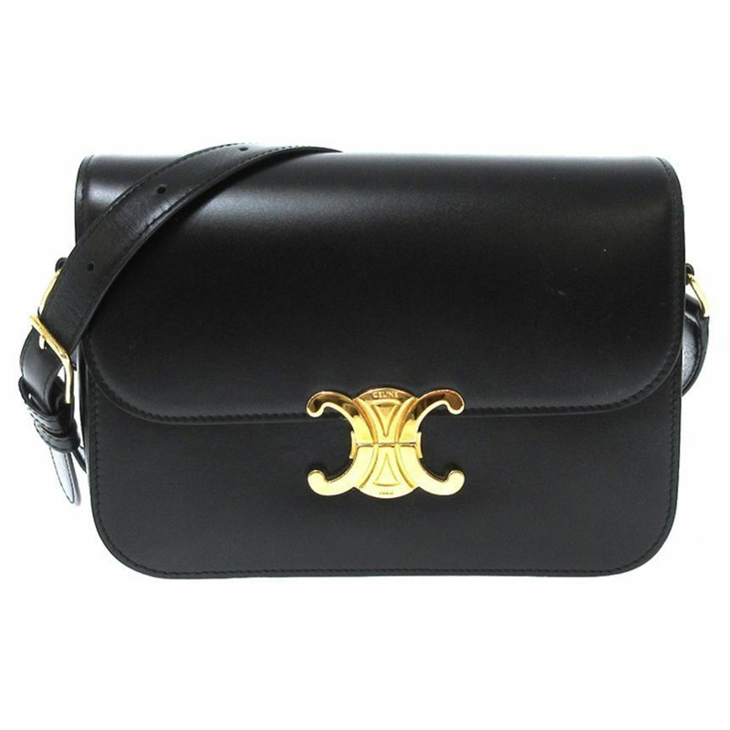 CELINE Triopay 經典斜背包 黑色 187363 BF4 38NO-0