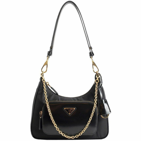 PRADA SACCA Logo Re-Nylon 迷你肩背包 1BC198 R789 F0002