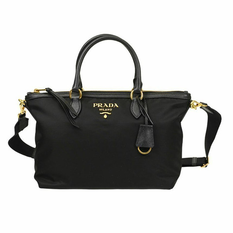 PRADA Pocono 手提/肩背包 黑色 1BA104 ZMY F0002