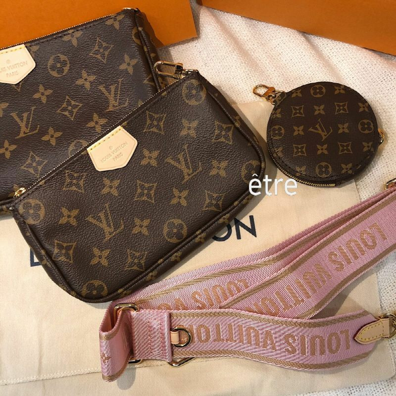 LOUIS VUITTON 粉紅色小手包-1