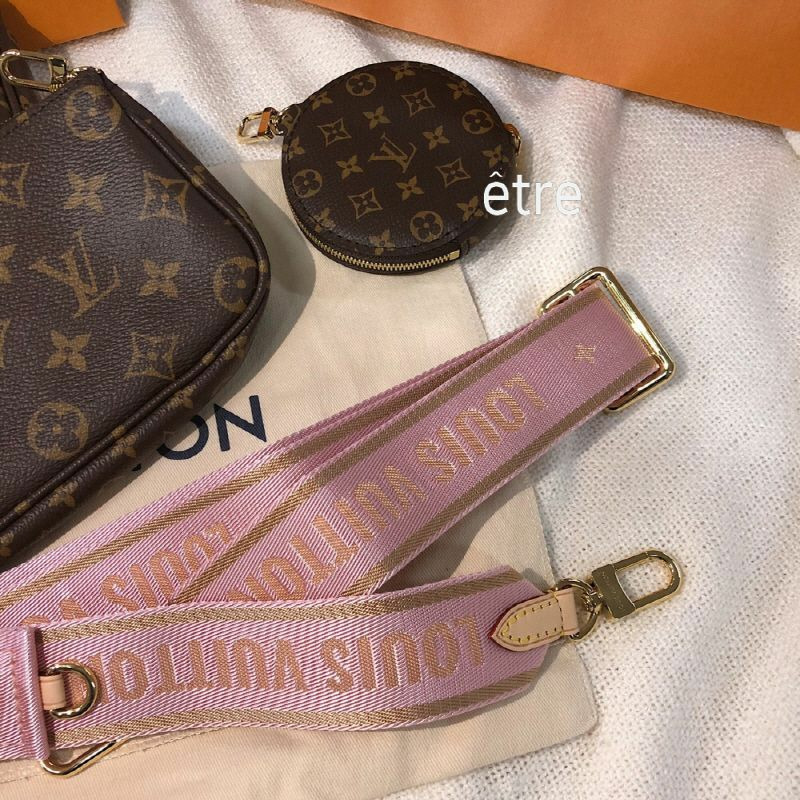 LOUIS VUITTON 粉紅色小手包-2