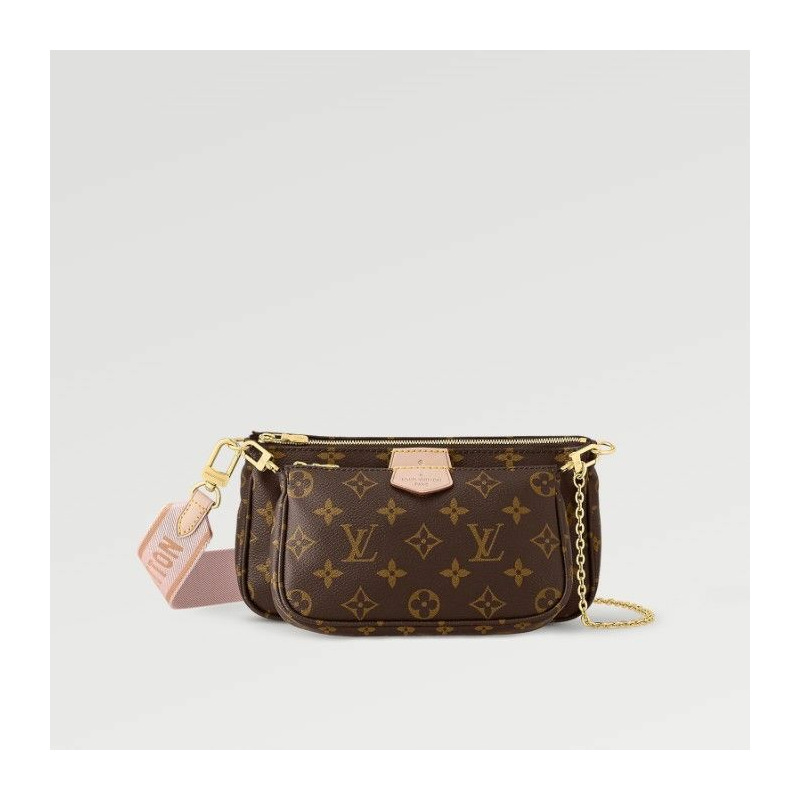 LOUIS VUITTON 粉紅色小手包-3