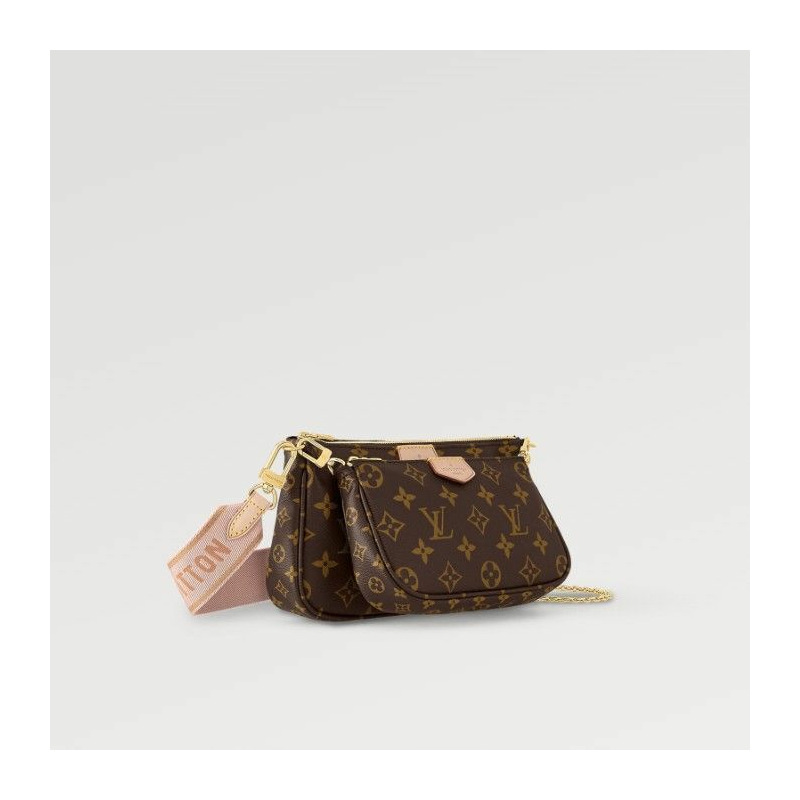 LOUIS VUITTON 粉紅色小手包-4