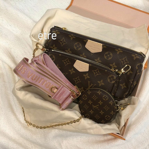 LOUIS VUITTON 粉紅色小手包