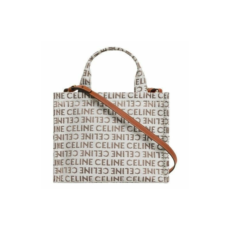 CELINE 卡巴斯小號帆布手提單肩包（天然色）-2