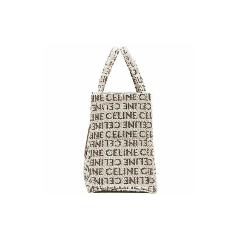 CELINE 卡巴斯小號帆布手提單肩包（天然色）-9