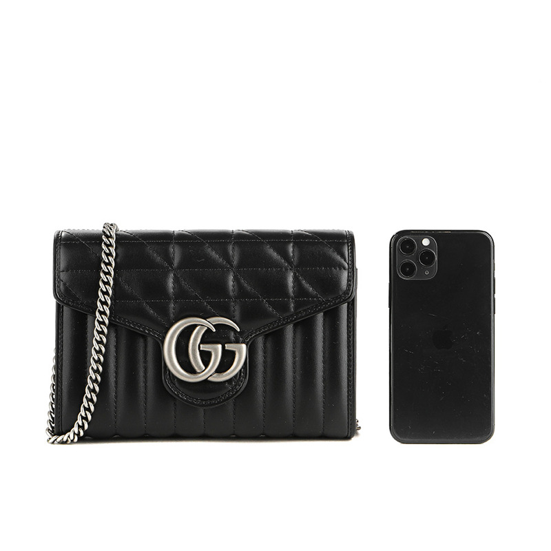 GUCCI GG 馬特拉塞凸紋單肩包 (474575 DTD5N )-17