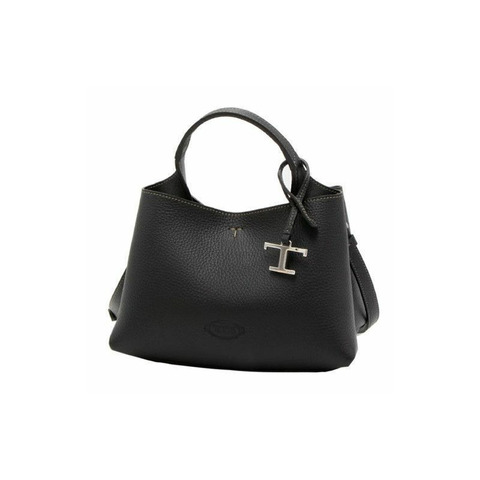 TODS 永恆金屬迷你手提包（黑色）