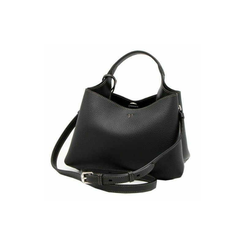 TODS 永恆金屬迷你手提包（黑色）-2