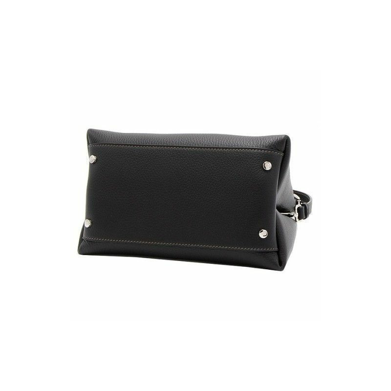 TODS 永恆金屬迷你手提包（黑色）-4