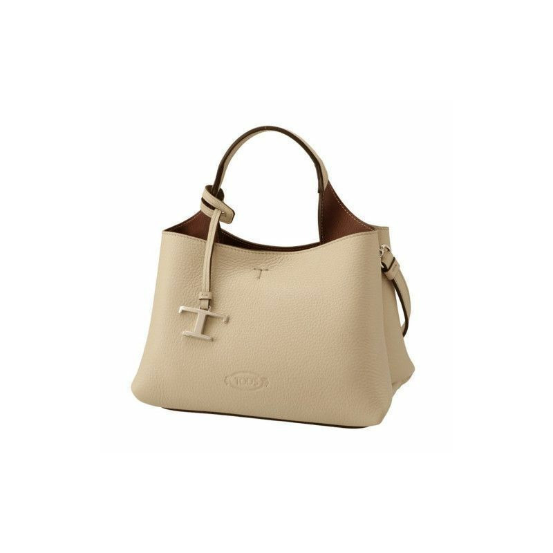 TODS Timeless 金屬迷你手提包 米色 印章：XBWAPAEL000 QRI-4