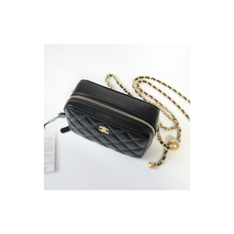 CHANEL 金球相機包化妝包迷你包斜背包 AP2463 WOC 卡包-3