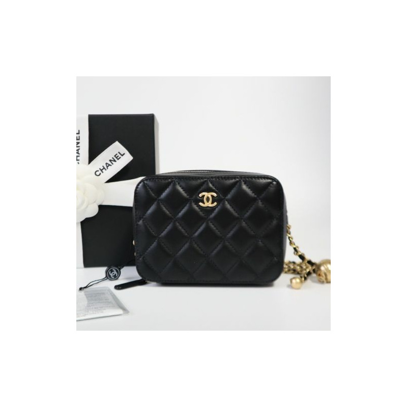 CHANEL 金球相機包化妝包迷你包斜背包 AP2463 WOC 卡包-7