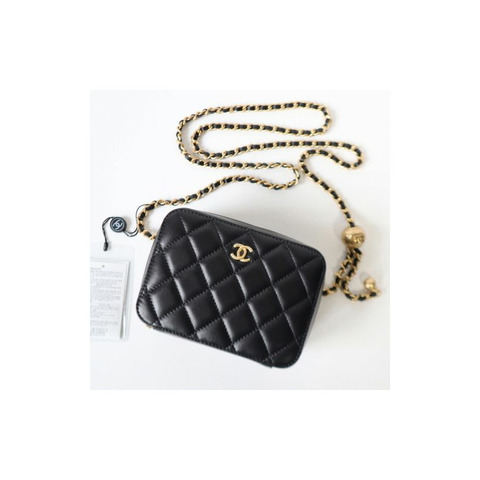 CHANEL 金球相機包化妝包迷你包斜背包 AP2463 WOC 卡包