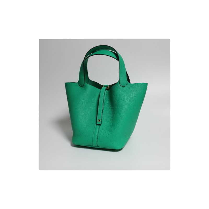 HERMES Picotin 22 薄荷金五金號印記：-1