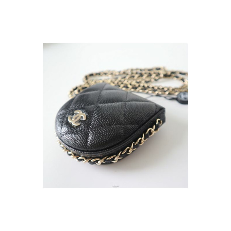 CHANEL 經典鏈條硬幣卡包-4