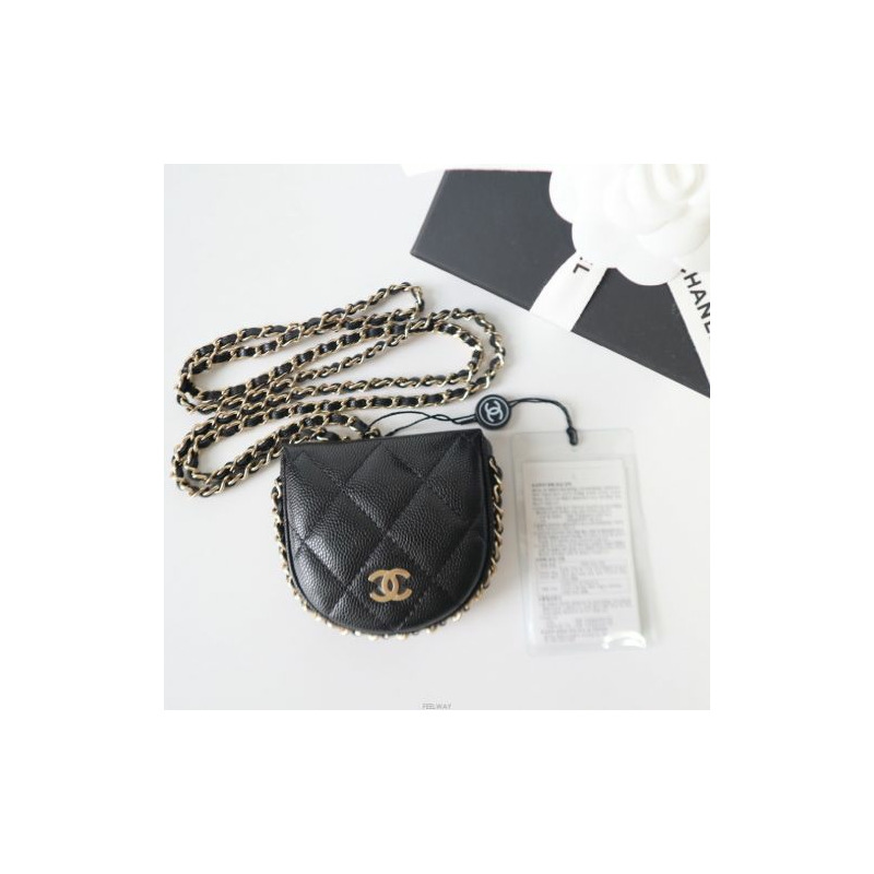 CHANEL 經典鏈條硬幣卡包-6