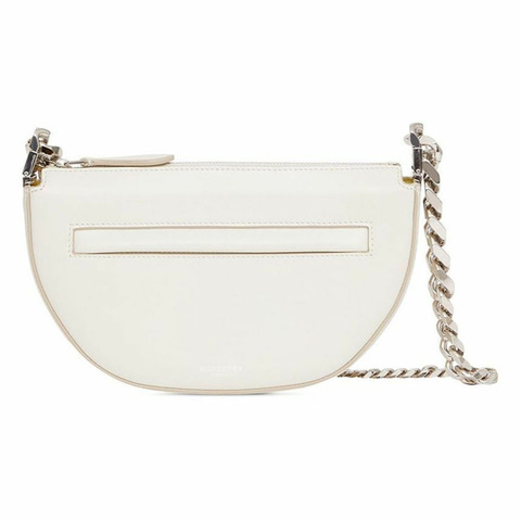 BURBERRY Olympe 鏈條迷你肩背包 淡香草色