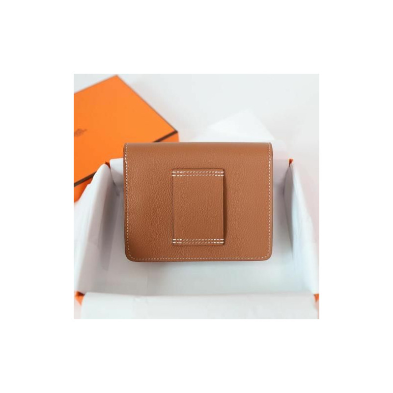 HERMES Rolly Slim Compact Belt Bag 印章金色五金迷你錢包-1