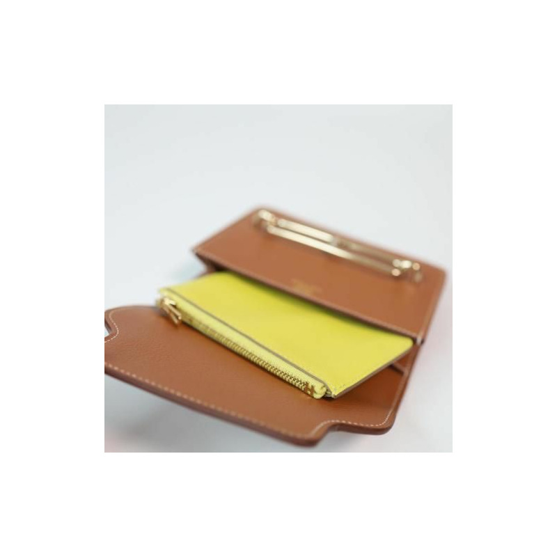 HERMES Rolly Slim Compact Belt Bag 印章金色五金迷你錢包-3
