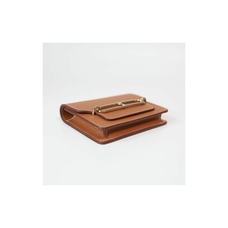 HERMES Rolly Slim Compact Belt Bag 印章金色五金迷你錢包-5