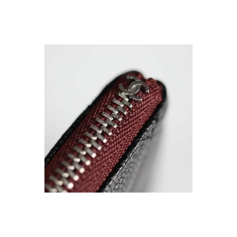 CHANEL 迷你卡包 黑銀色 最新經典迷你卡包-3