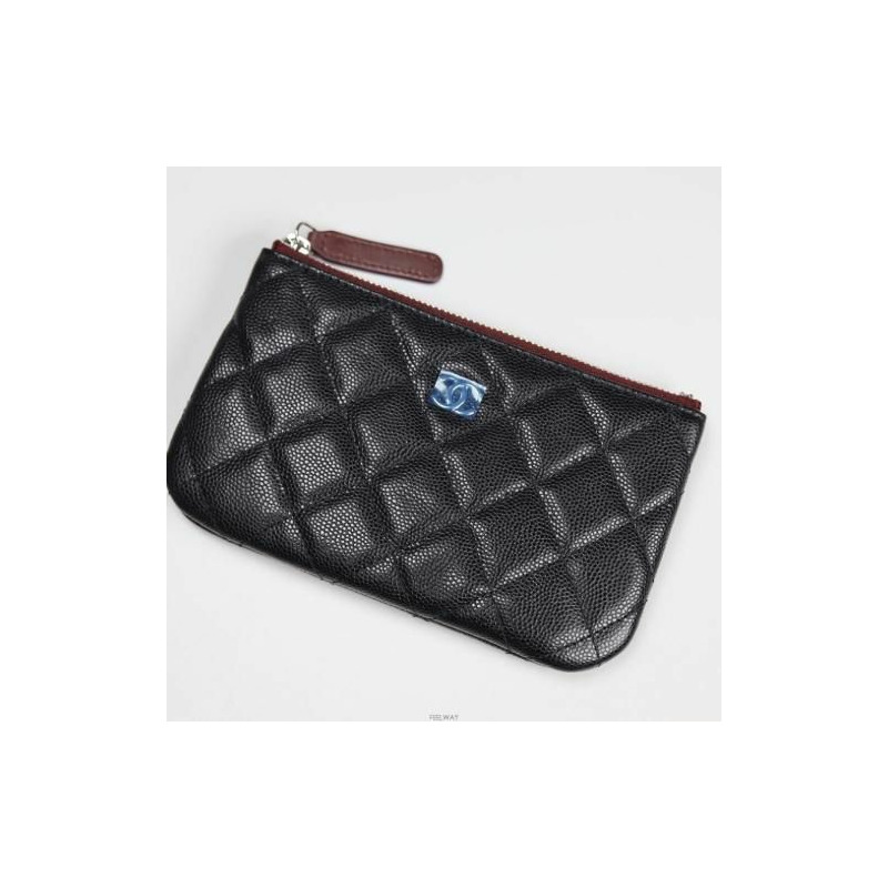 CHANEL 迷你卡包 黑銀色 最新經典迷你卡包-6