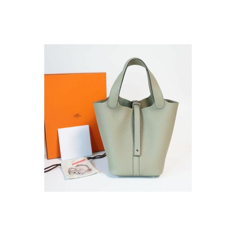 HERMES 皮可汀 18 PM 皮可汀鎖 銀色五金件印記 H056289CKQ1