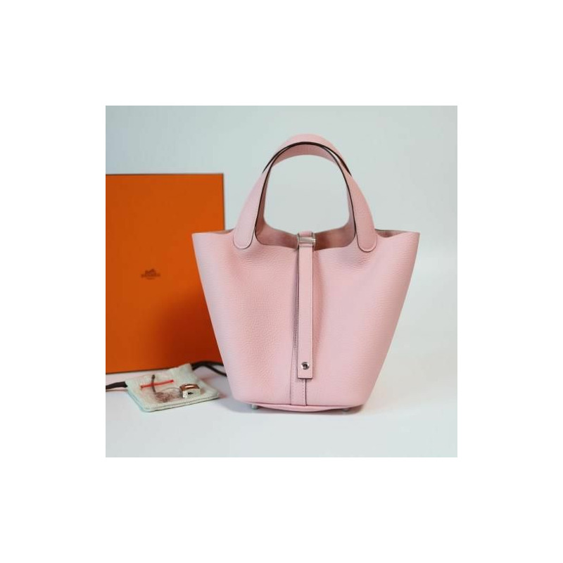 HERMES 下午 18 點 Picotin 鎖玫瑰櫻花印章-1