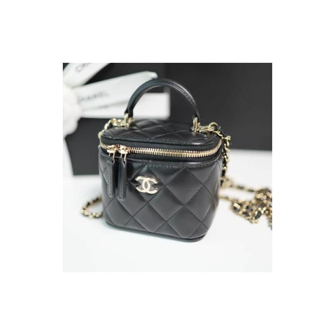 CHANEL 經典手提化妝包方形迷你包卡包 WOC AP2198