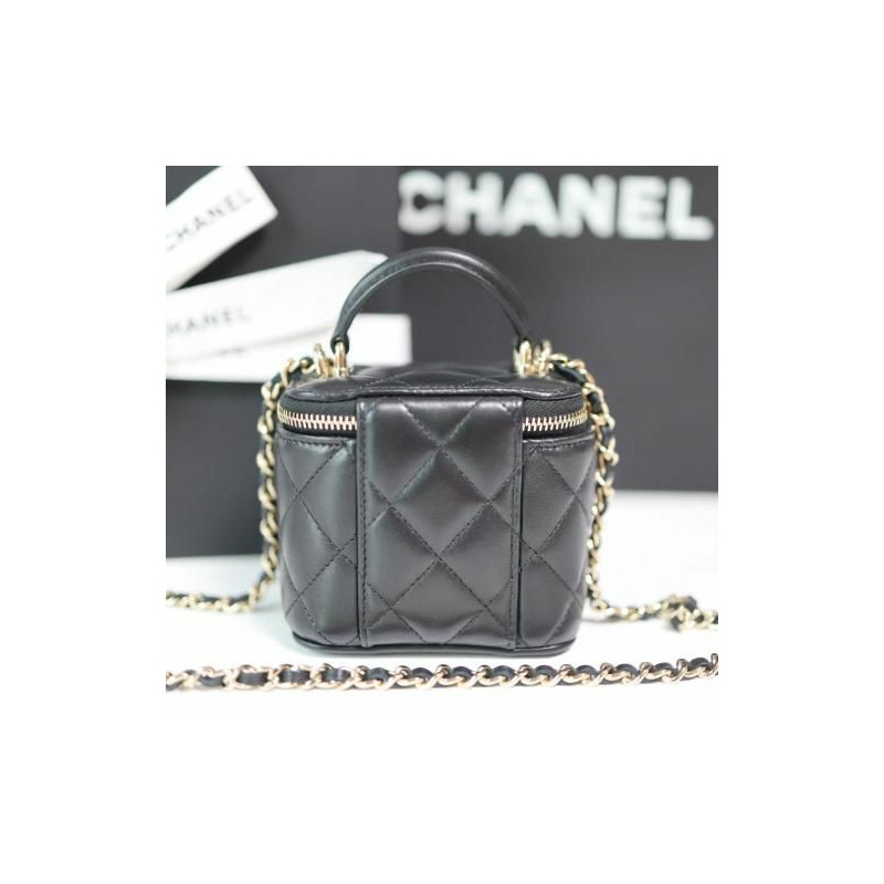 CHANEL 經典手提化妝包方形迷你包卡包 WOC AP2198-2