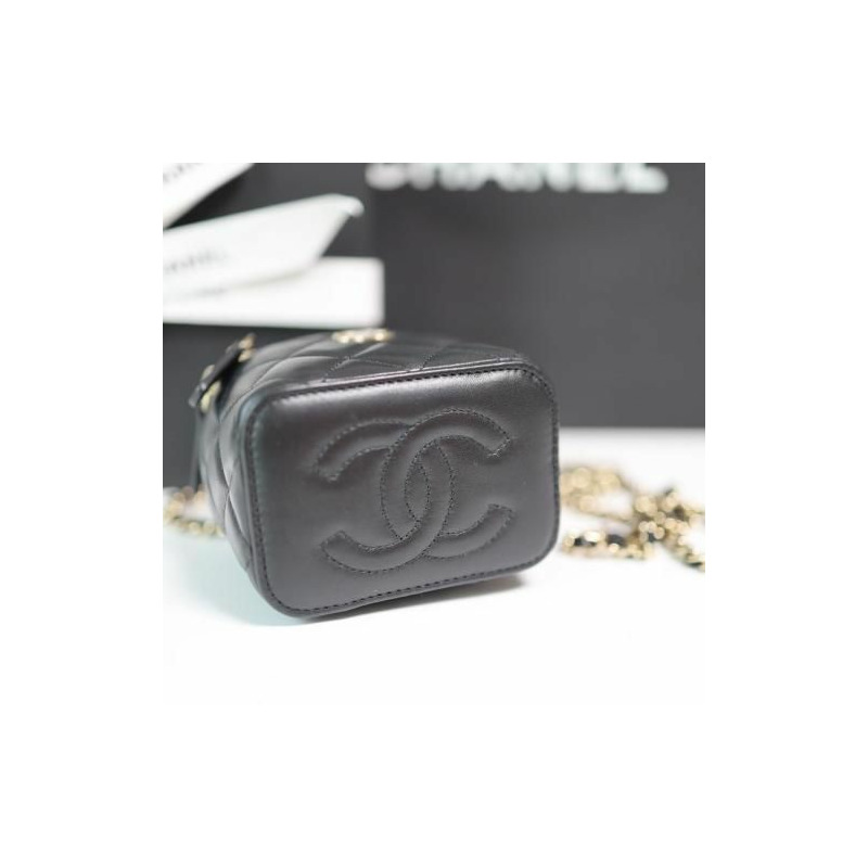 CHANEL 經典手提化妝包方形迷你包卡包 WOC AP2198-4