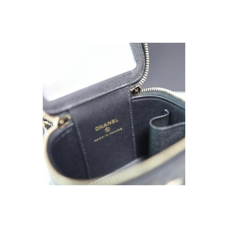 CHANEL 經典手提化妝包方形迷你包卡包 WOC AP2198-5