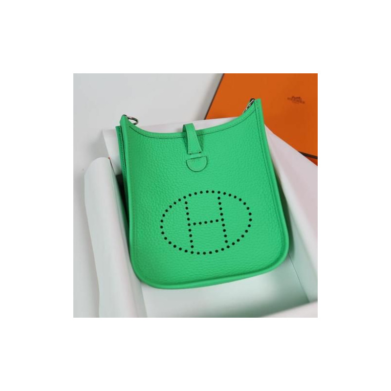 HERMES 迷你伊芙琳 TPM 16 V 漫畫銀色五金印章 B-1