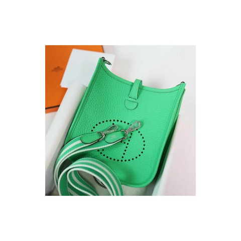 HERMES 迷你伊芙琳 TPM 16 V 漫畫銀色五金印章 B