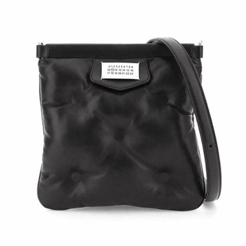 MAISON MARGIELA Logo Glam Slam 斜背包 黑色 P4300 T8013